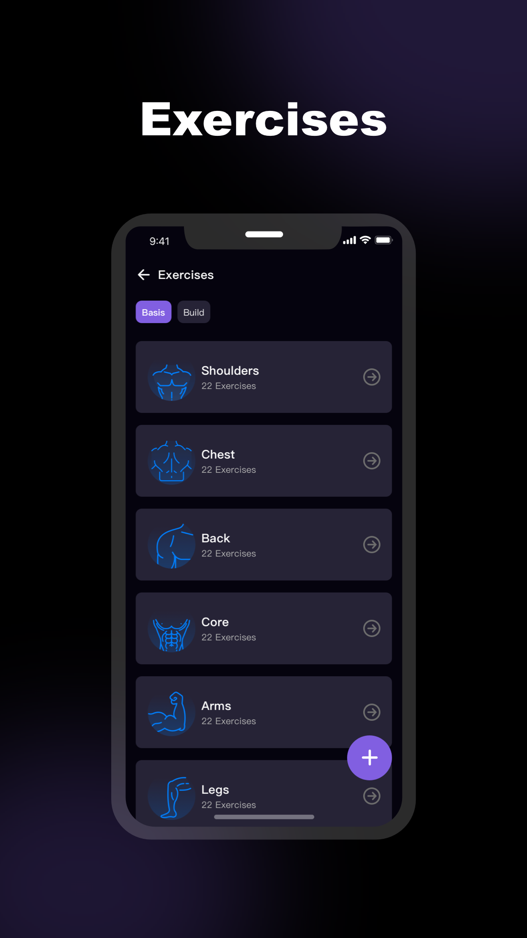 App Exercises Screen