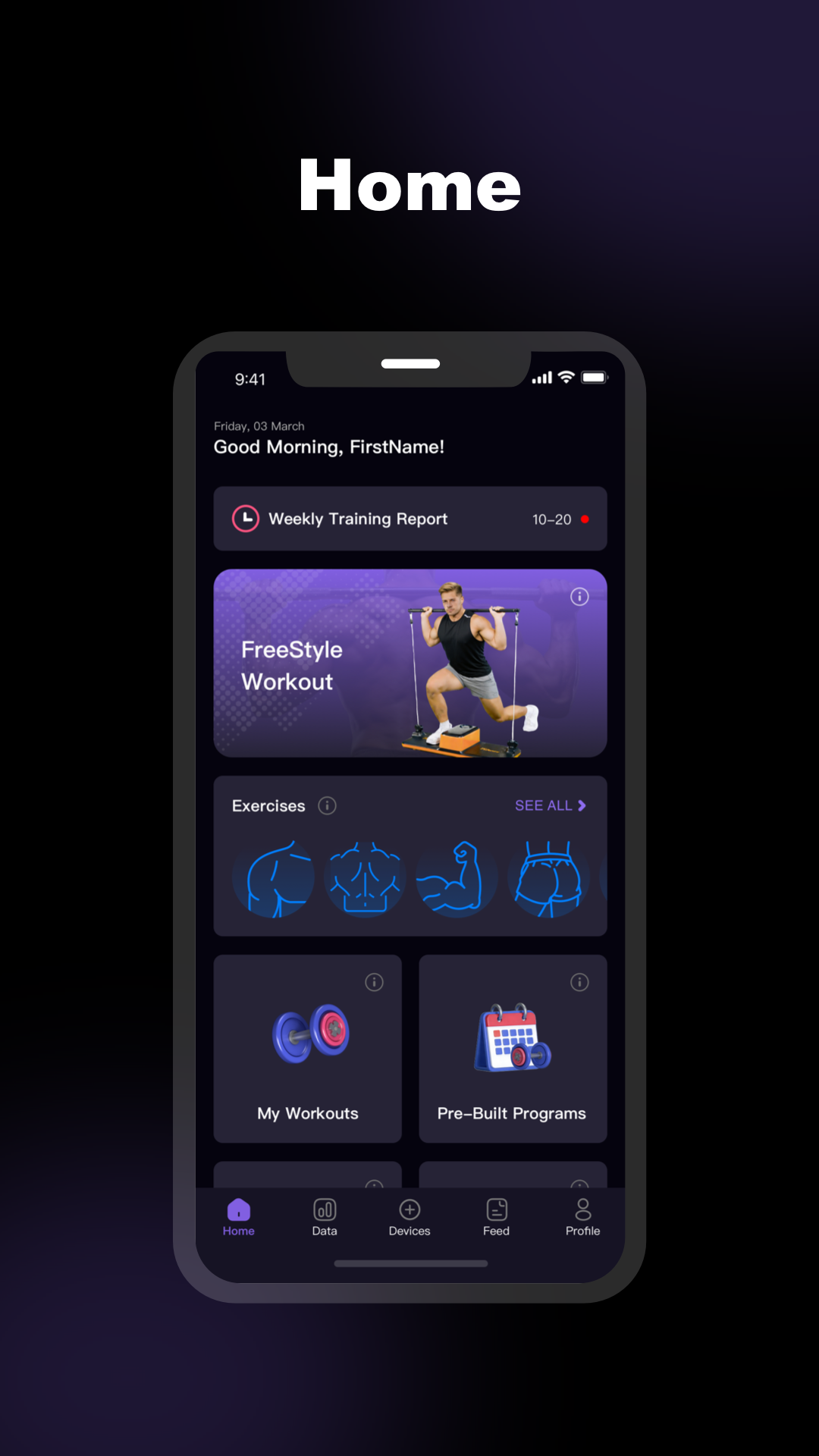 App Home Screen